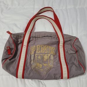PINK Victoria's Secret Rhinestones Duffle Weekender Travel Bag